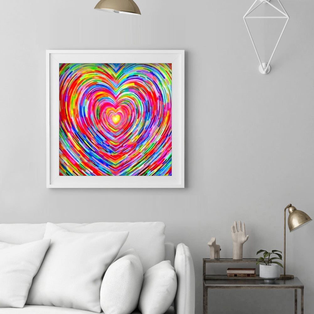 Colorful Love - Full Round Drill Diamond Painting 30*30CM