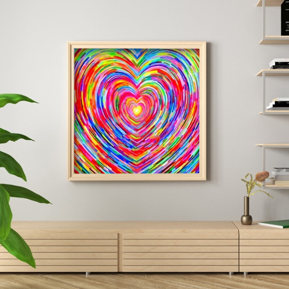 Colorful Love - Full Round Drill Diamond Painting 30*30CM