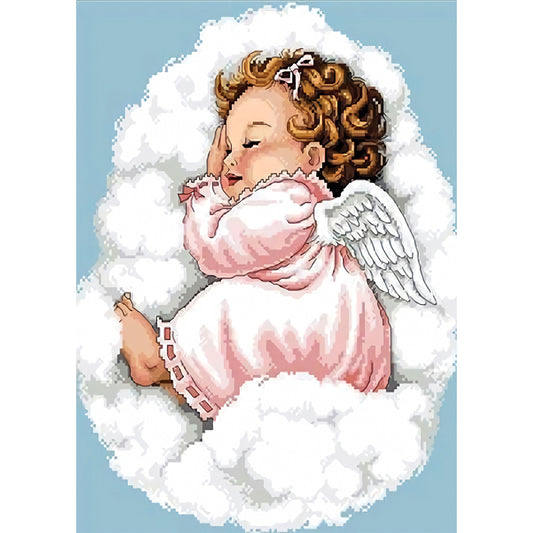 Cloud Angel - Full Round Drill Diamond Painting 30*40CM