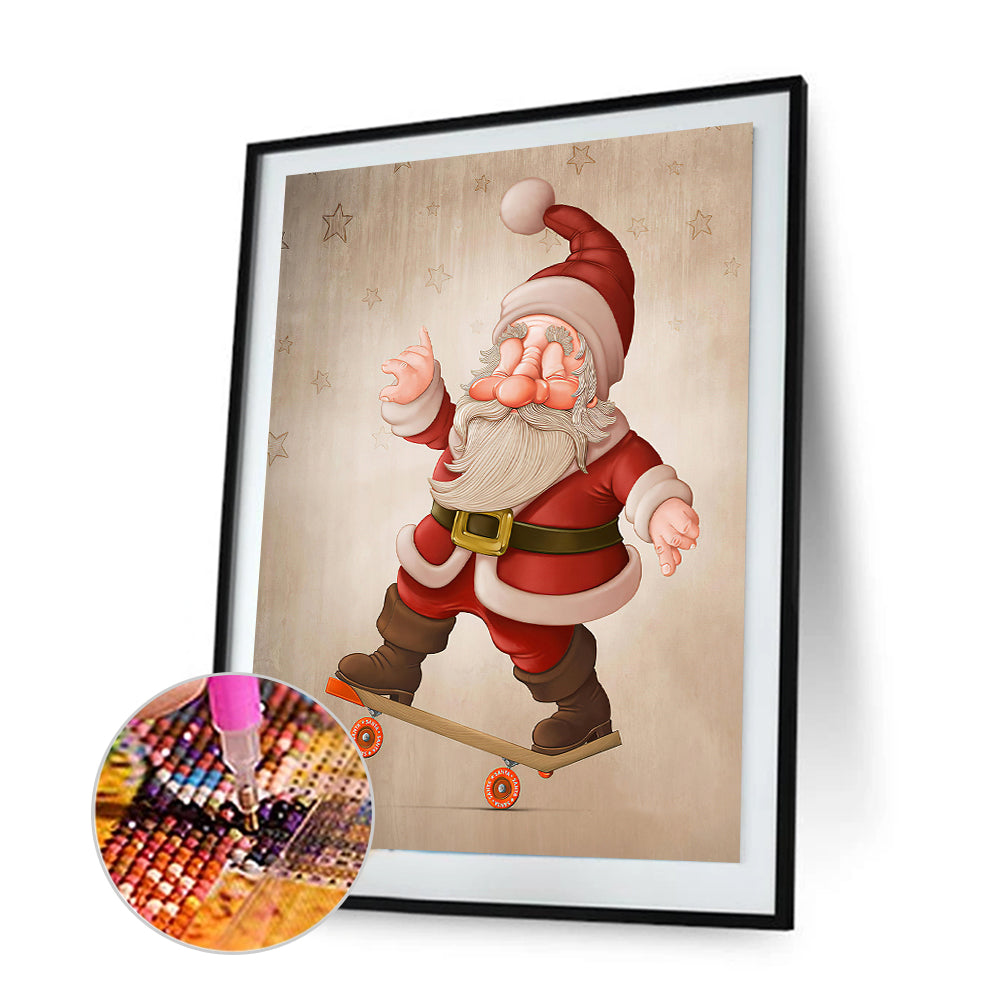 Santa Christmas - Full Round Drill Diamond Painting 30*40CM