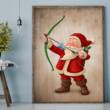 Santa Christmas - Full Round Drill Diamond Painting 30*40CM