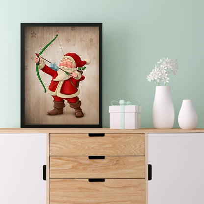 Santa Christmas - Full Round Drill Diamond Painting 30*40CM