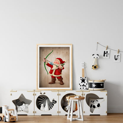 Santa Christmas - Full Round Drill Diamond Painting 30*40CM