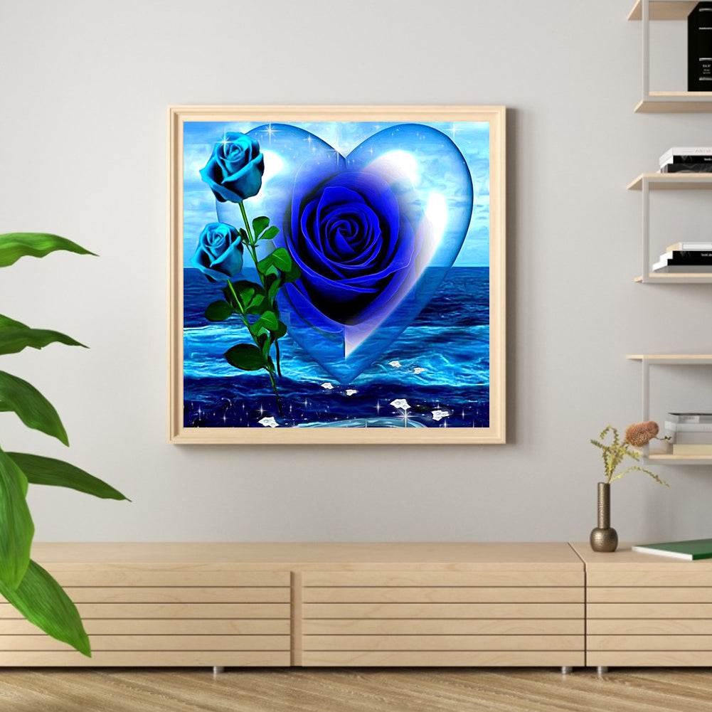 Rose Heart - Full Square Drill Diamond Painting 30*30CM