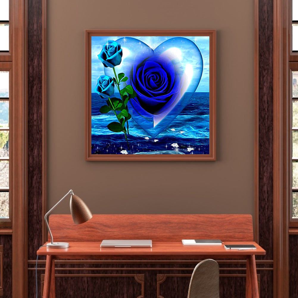 Rose Heart - Full Square Drill Diamond Painting 30*30CM