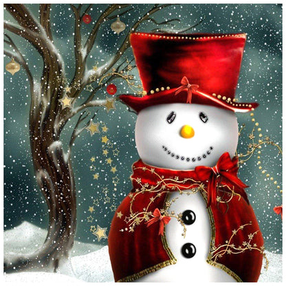 Snowman - Full Square Drill Diamond Painting 30*30CM