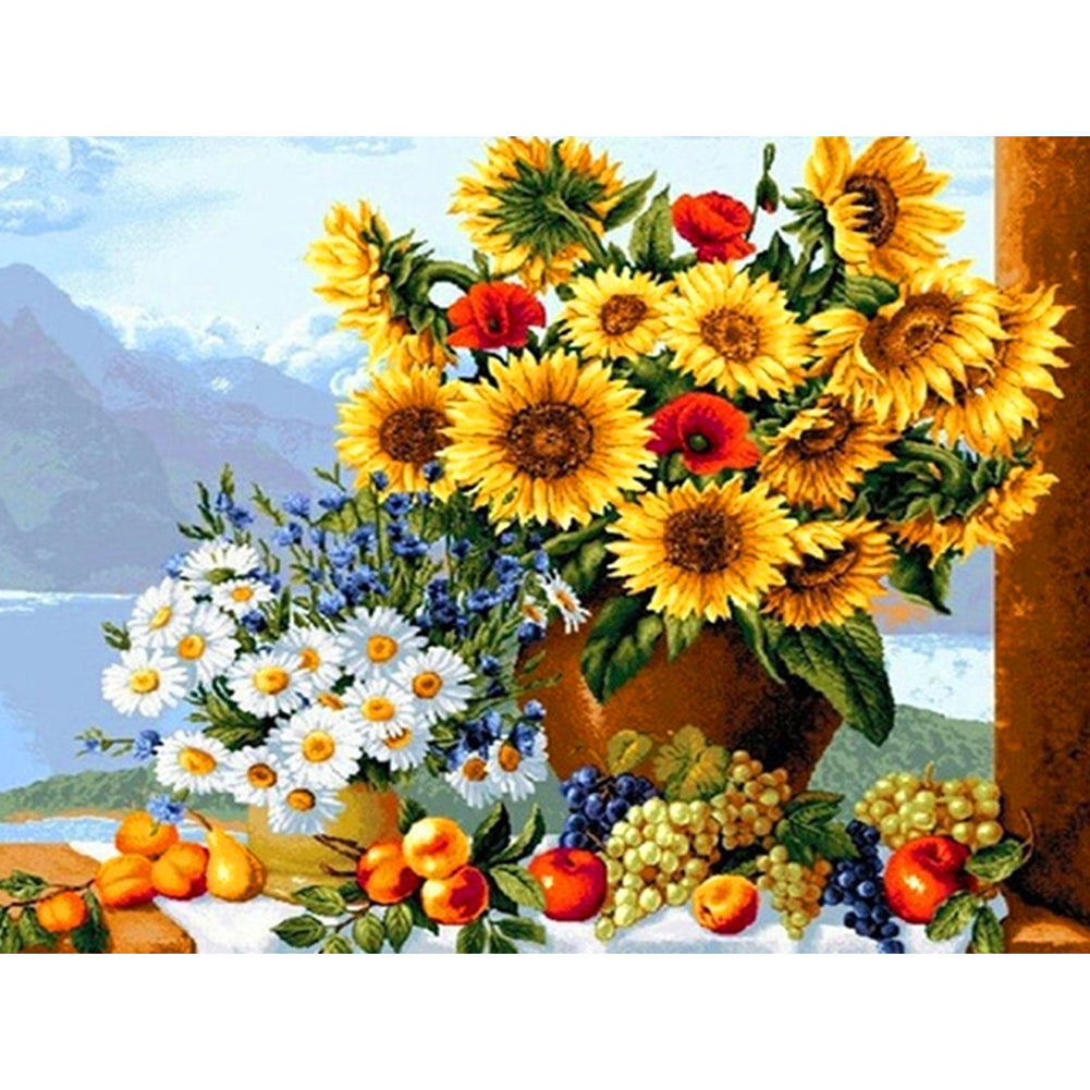 Garden Scenery - Full Round Drill Diamond Painting 40*30CM