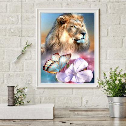 Tiger Flower - Full Square Drill Diamond Painting 30*40CM