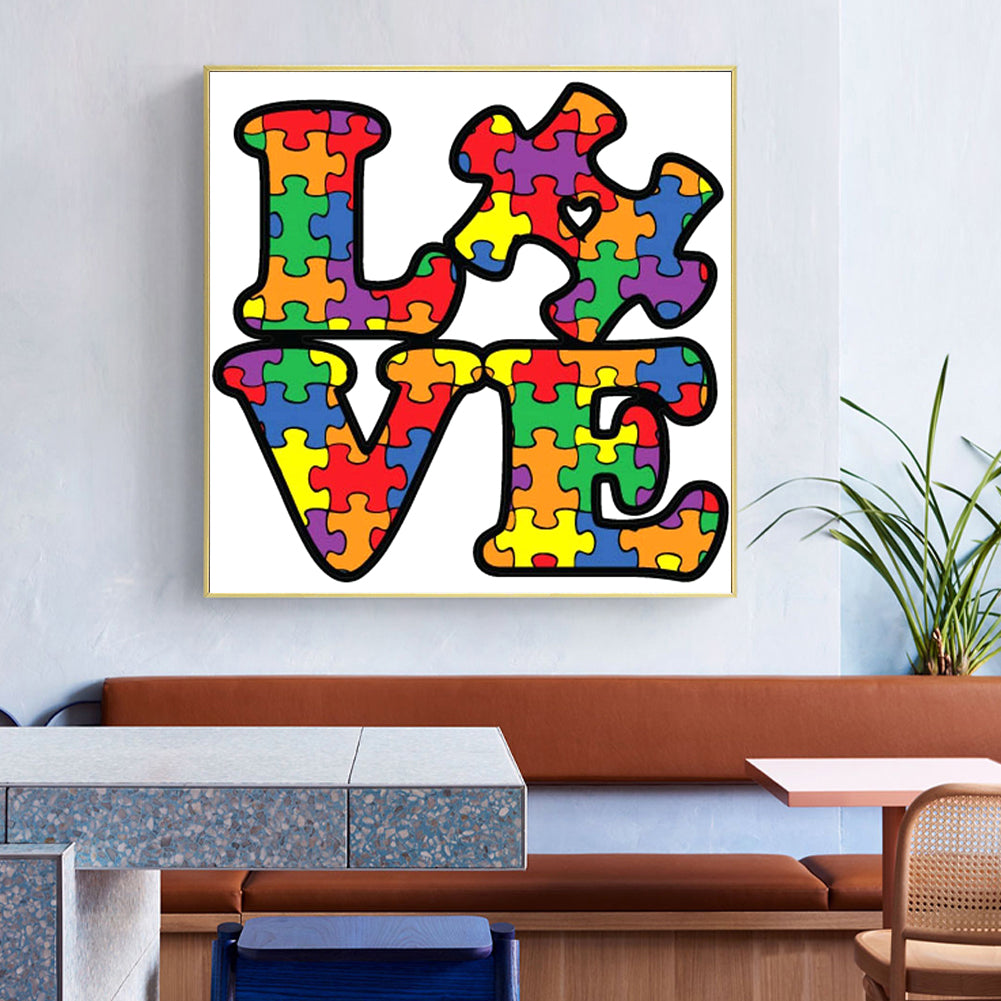 Love Letters - Full Round Drill Diamond Painting 30*30CM