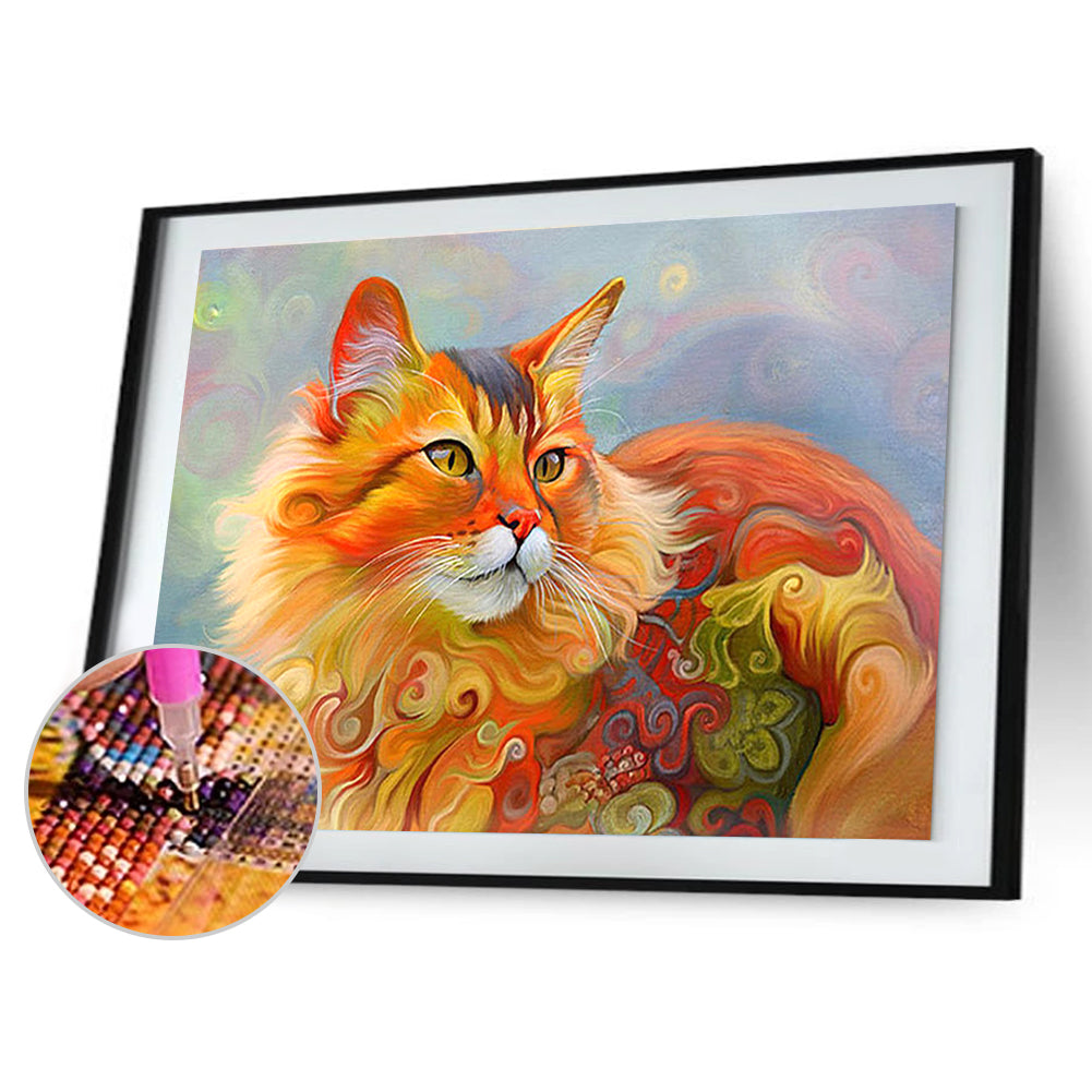 Lucky Cat - Full Round Drill Diamond Painting 40*30CM