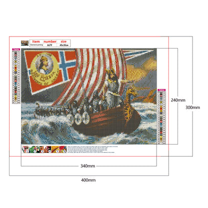 Maritime Voyage - Full Round Drill Diamond Painting 40*30CM