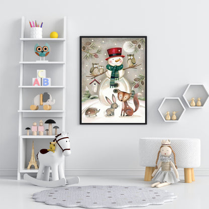 Snowman Critter - Full Round Drill Diamond Painting 30*40CM