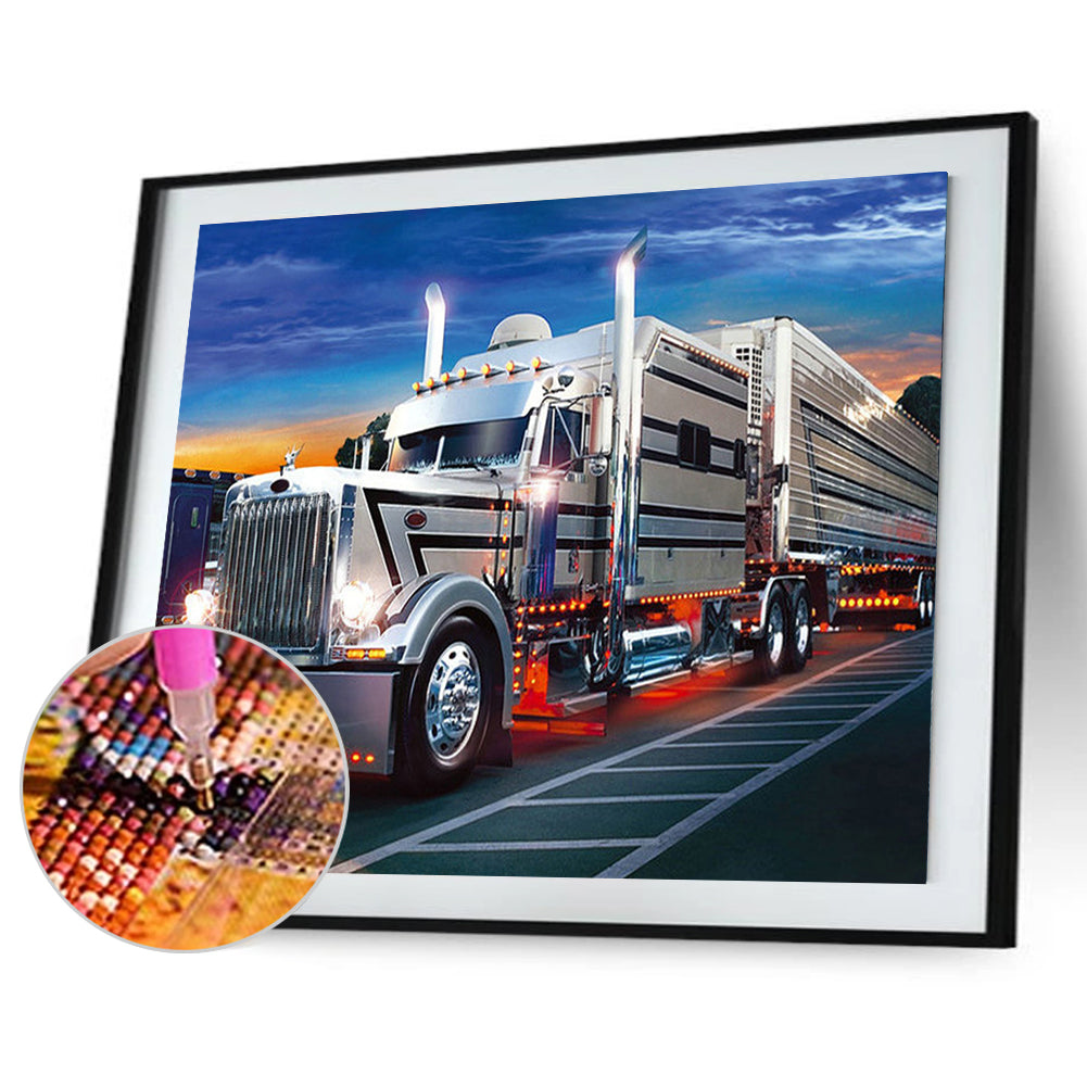 Big Truck - Full Round Drill Diamond Painting 50*40CM