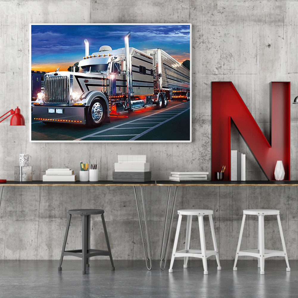 Big Truck - Full Round Drill Diamond Painting 50*40CM
