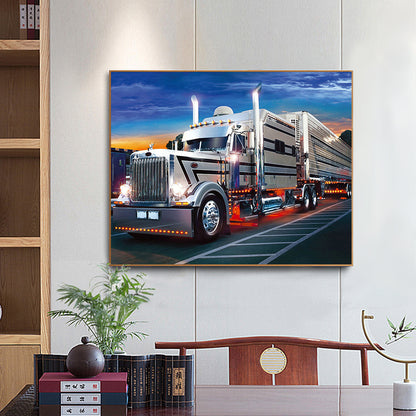 Big Truck - Full Round Drill Diamond Painting 50*40CM
