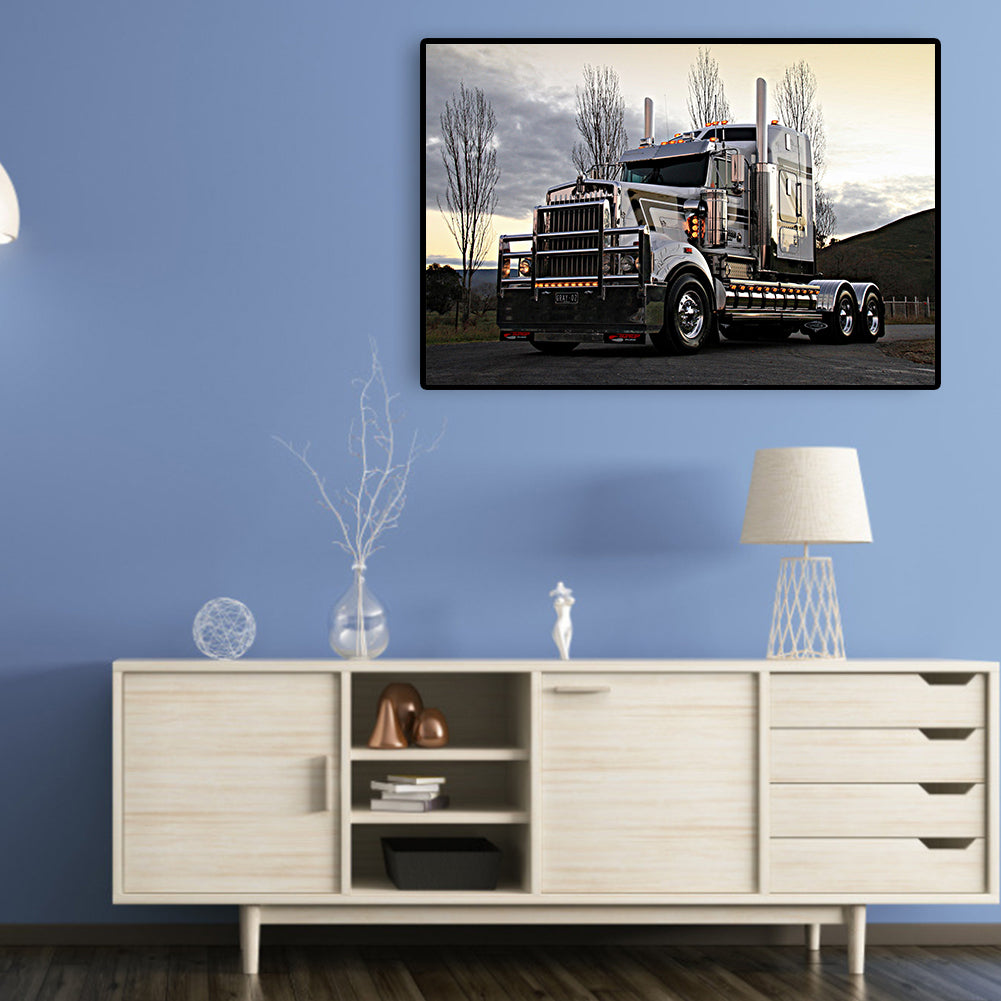 Truck Poster - Full Round Drill Diamond Painting 60*40CM