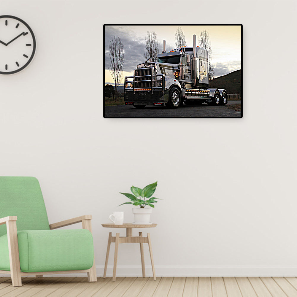 Truck Poster - Full Round Drill Diamond Painting 60*40CM