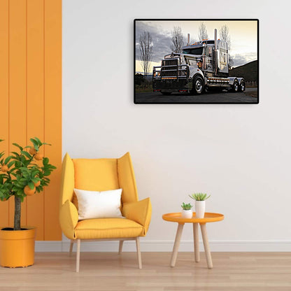 Truck Poster - Full Round Drill Diamond Painting 60*40CM