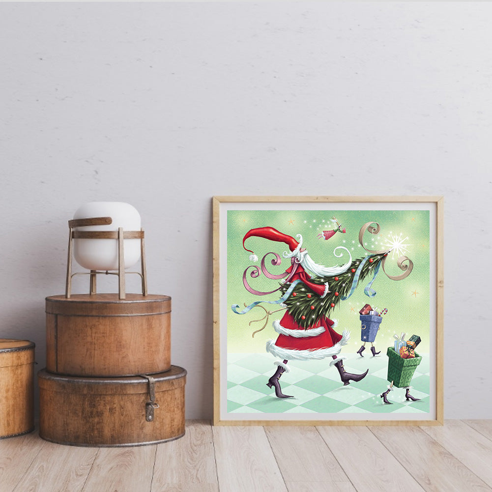 Santa - Full Round Drill Diamond Painting 30*30CM