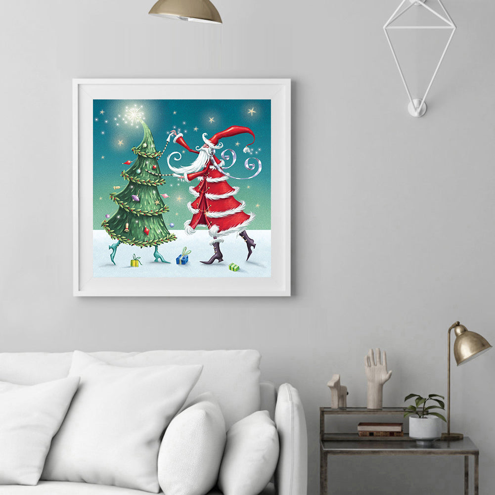 Santa - Full Round Drill Diamond Painting 30*30CM