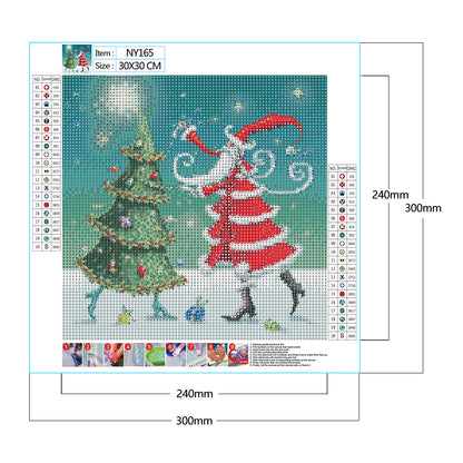 Santa - Full Round Drill Diamond Painting 30*30CM