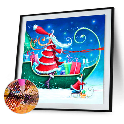 Santa - Full Round Drill Diamond Painting 30*30CM