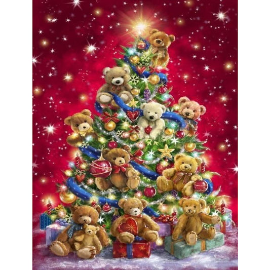 Christmas Tree - Full Round Drill Diamond Painting 30*40CM