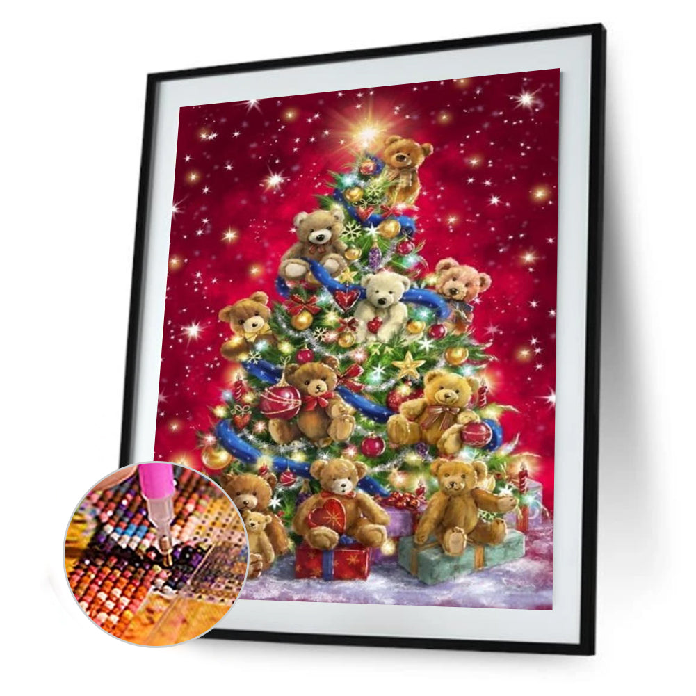 Christmas Tree - Full Round Drill Diamond Painting 30*40CM