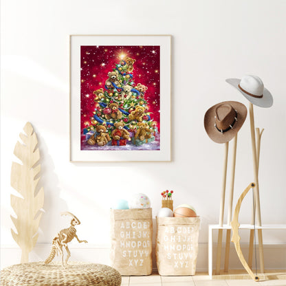 Christmas Tree - Full Round Drill Diamond Painting 30*40CM