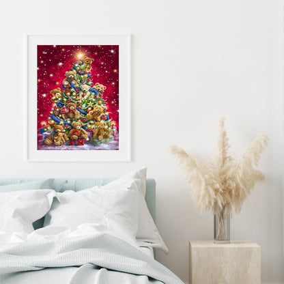 Christmas Tree - Full Round Drill Diamond Painting 30*40CM