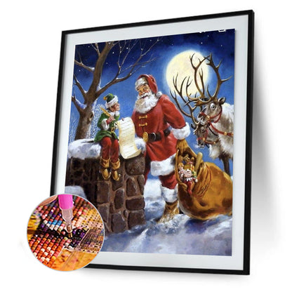 Christmas - Full Round Drill Diamond Painting 30*40CM