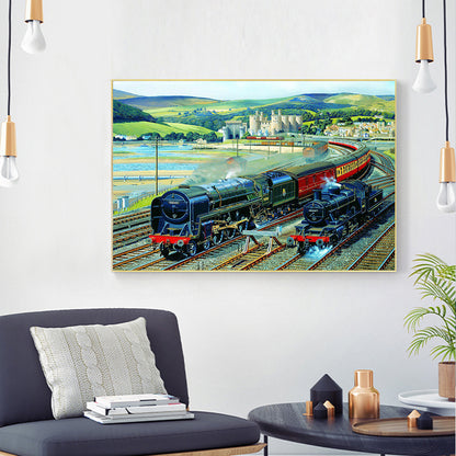 Train - Full Square Drill Diamond Painting 50*40CM