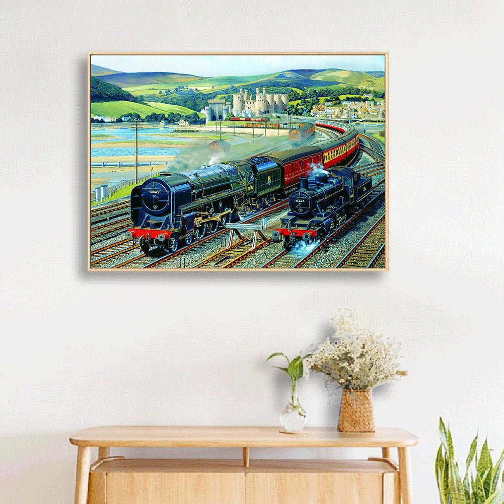 Train - Full Square Drill Diamond Painting 50*40CM