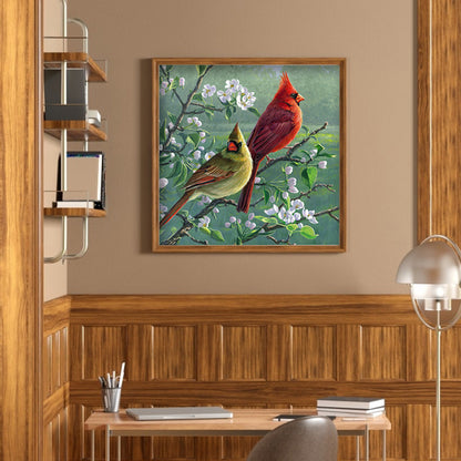 Cardinals - Full Round Drill Diamond Painting 35*35CM