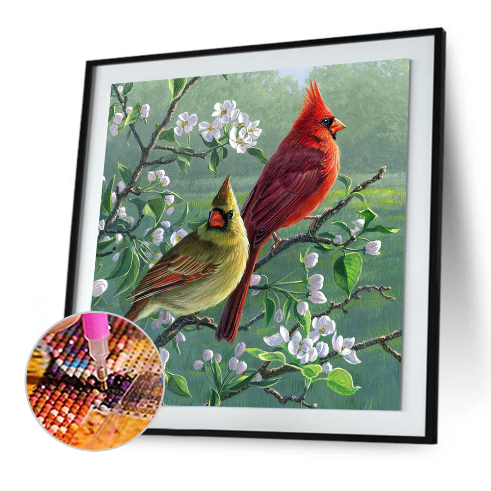 Cardinals - Full Round Drill Diamond Painting 35*35CM