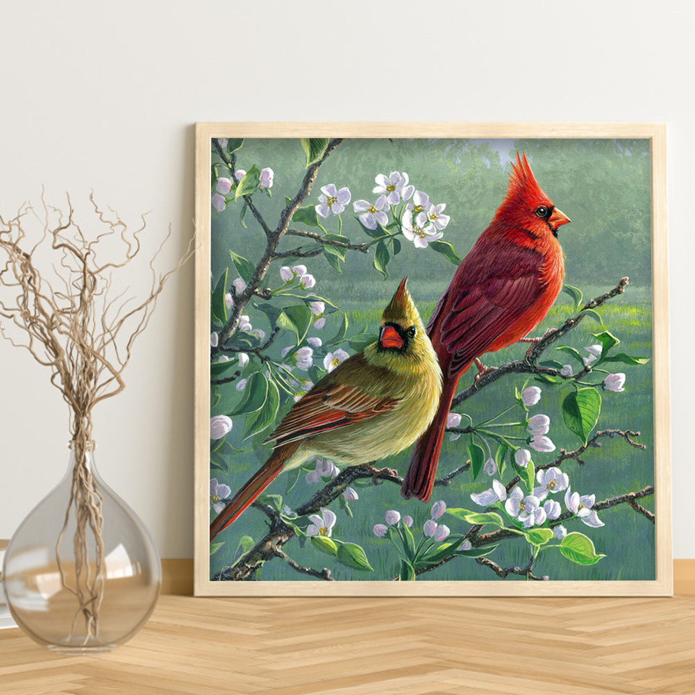 Cardinals - Full Round Drill Diamond Painting 35*35CM