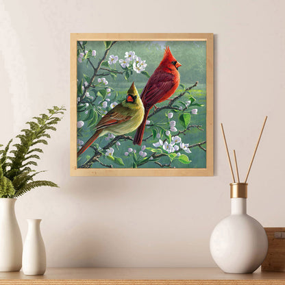 Cardinals - Full Round Drill Diamond Painting 35*35CM