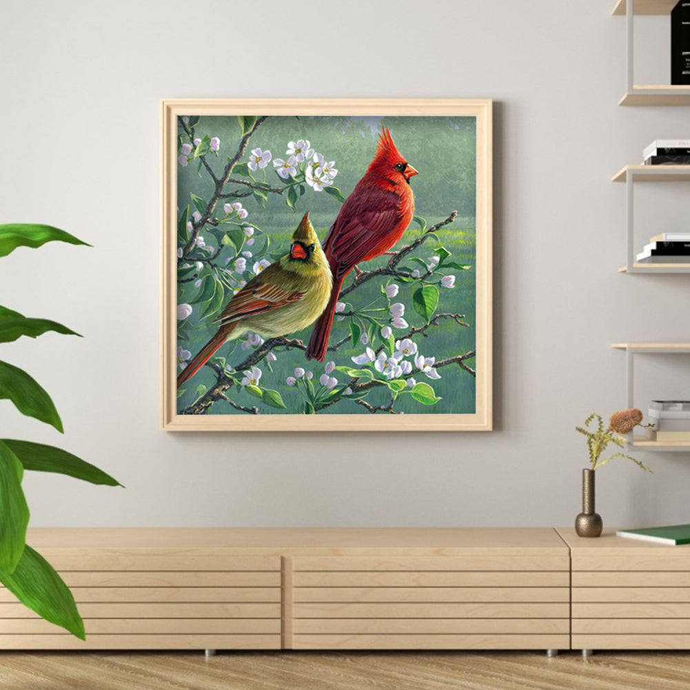 Cardinals - Full Round Drill Diamond Painting 35*35CM