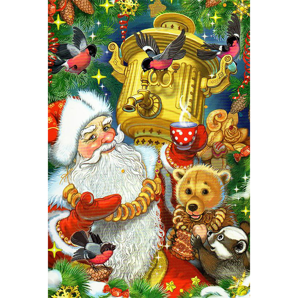 Santa Claus - Full Round Drill Diamond Painting 40*55CM