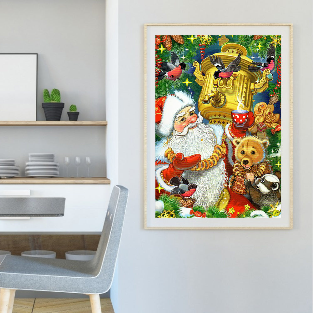 Santa Claus - Full Round Drill Diamond Painting 40*55CM