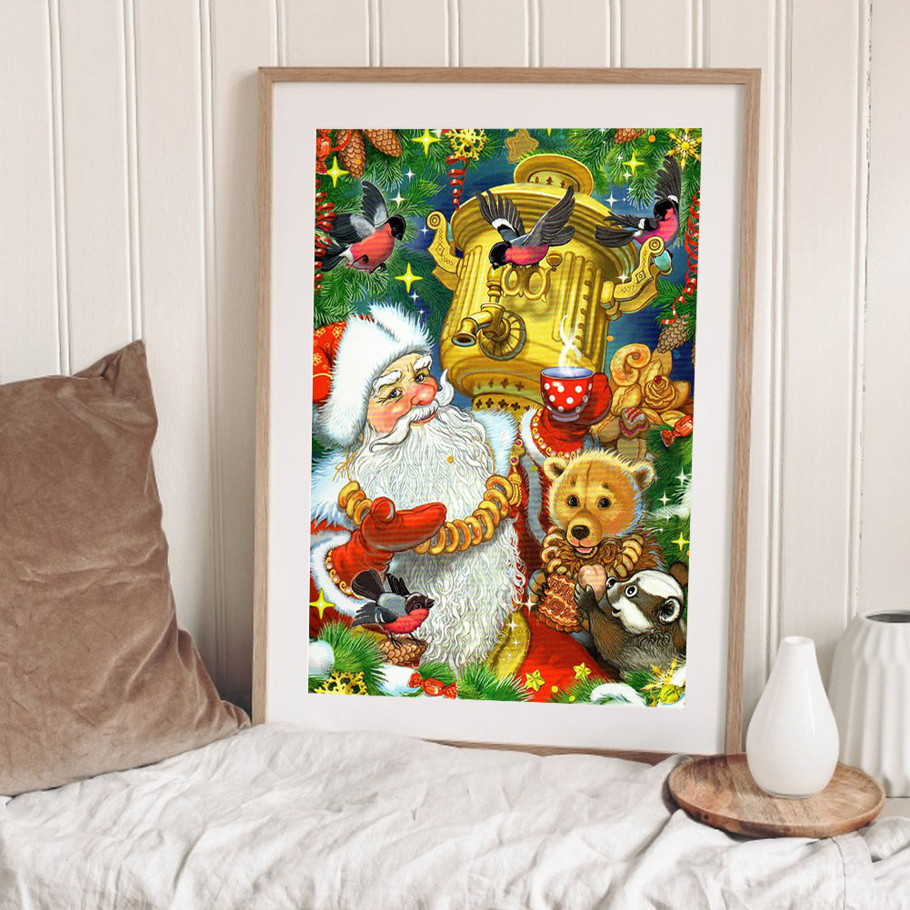 Santa Claus - Full Round Drill Diamond Painting 40*55CM