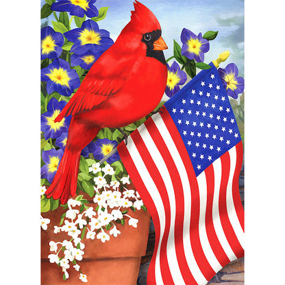 Flag Bird - Full Round Drill Diamond Painting 30*40CM