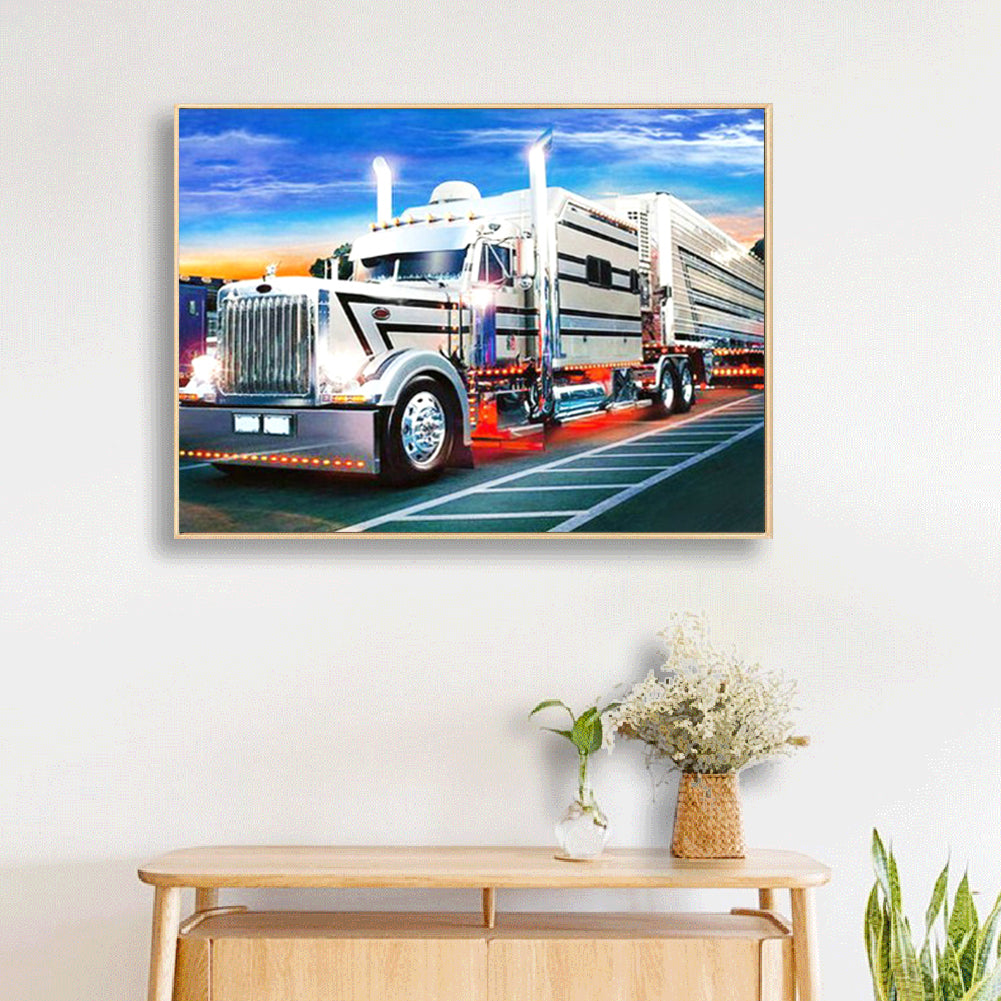 Truck - Full Round Drill Diamond Painting 40*30CM