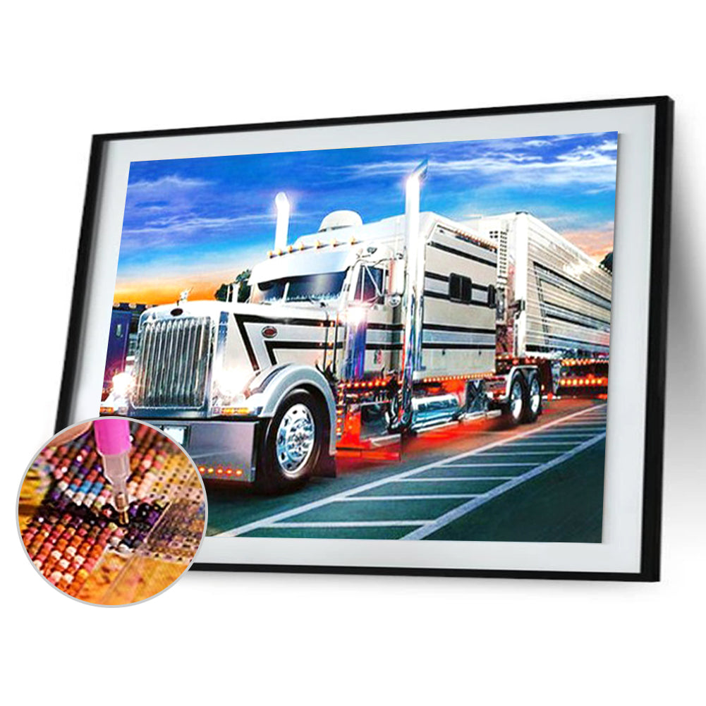 Truck - Full Round Drill Diamond Painting 40*30CM