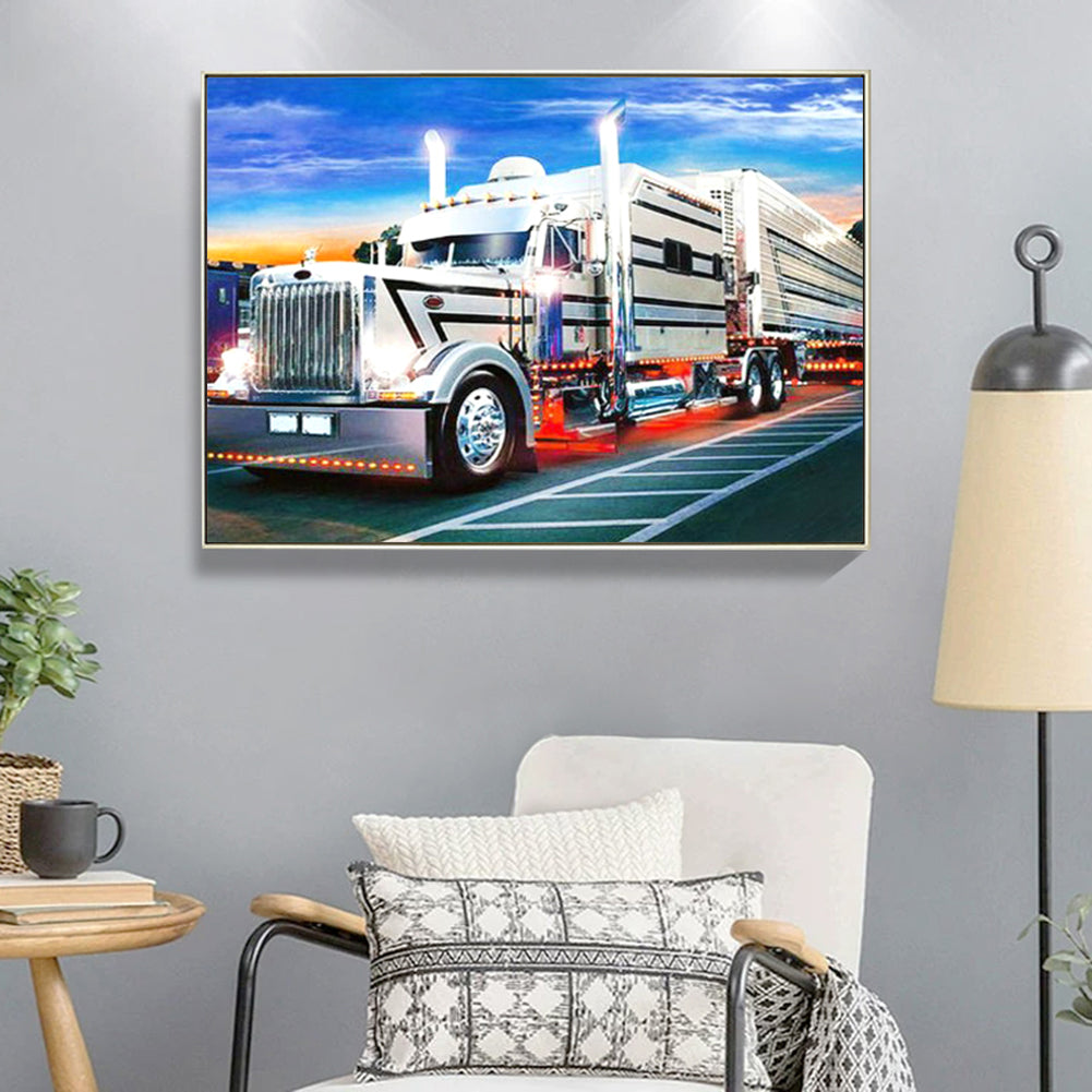 Truck - Full Round Drill Diamond Painting 40*30CM