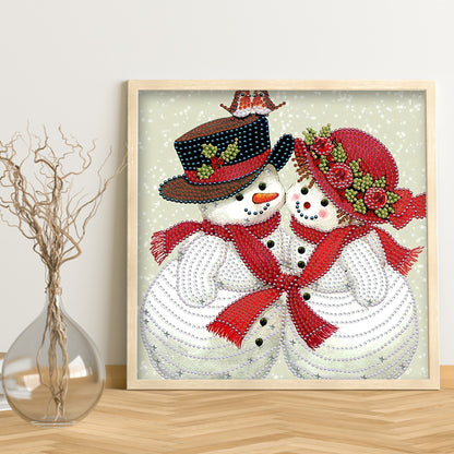 Snowman - Special Shaped Drill Diamond Painting 30*30CM