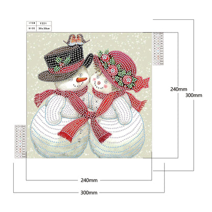 Snowman - Special Shaped Drill Diamond Painting 30*30CM