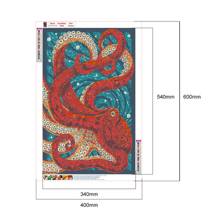 Octopus - Full Round Drill Diamond Painting 40*60CM
