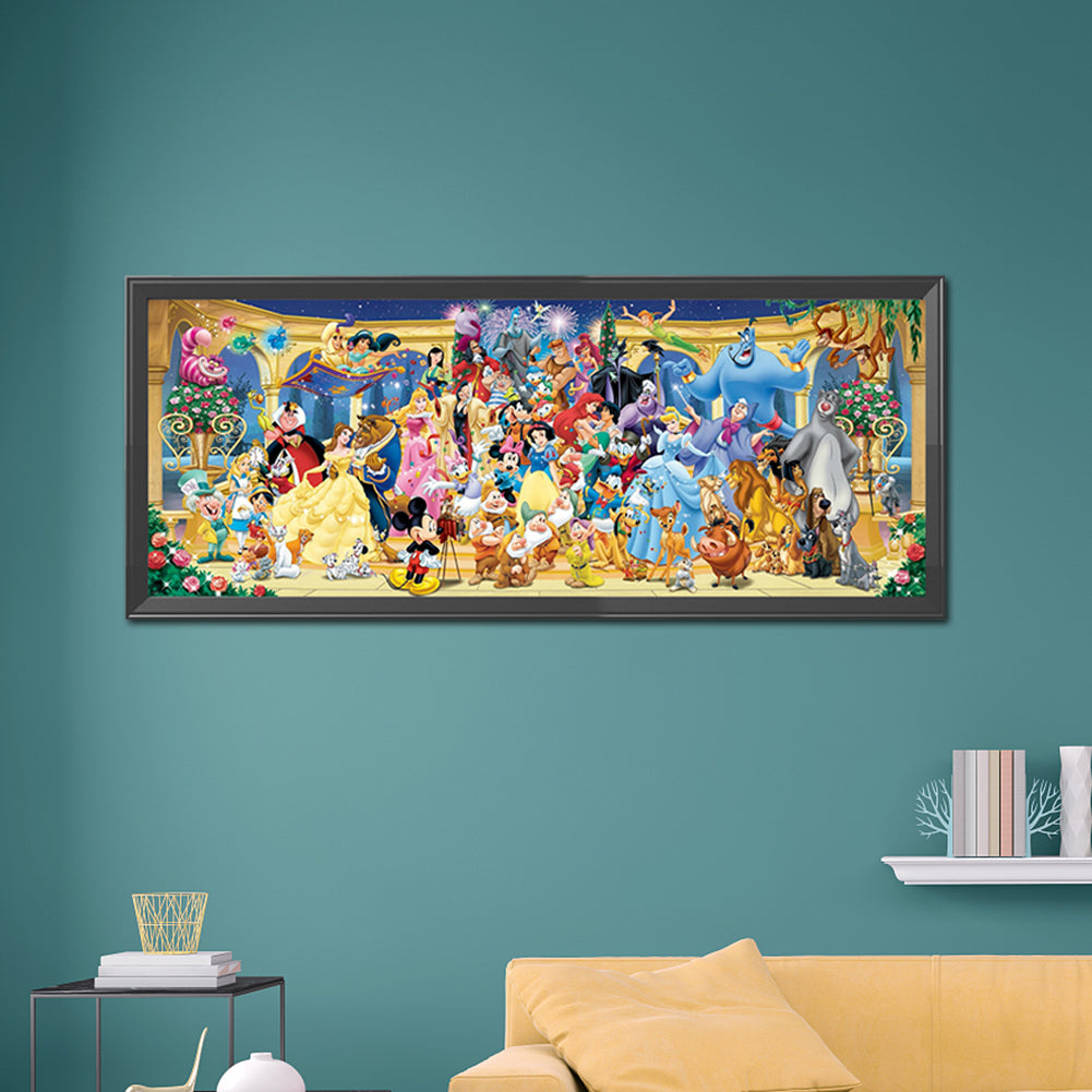 Cartoon Family - Full Square Drill Diamond Painting 110*50CM