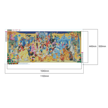 Cartoon Family - Full Square Drill Diamond Painting 110*50CM